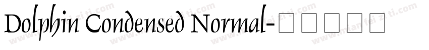 Dolphin Condensed Normal字体转换